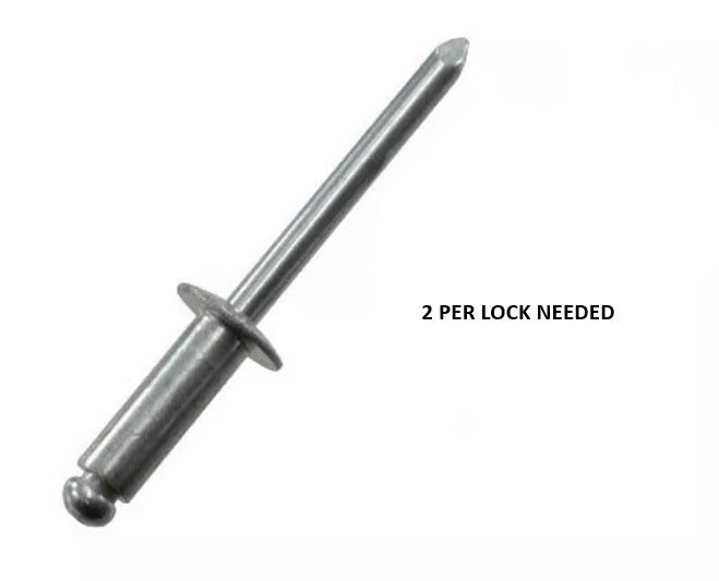 Barrel Lock and Key - Rivets Sold Separately
