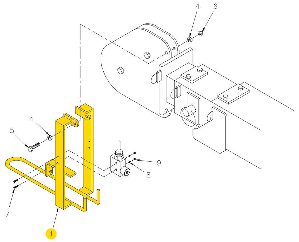 AUTO CRANE KB 2-BLOCK WELDMENT