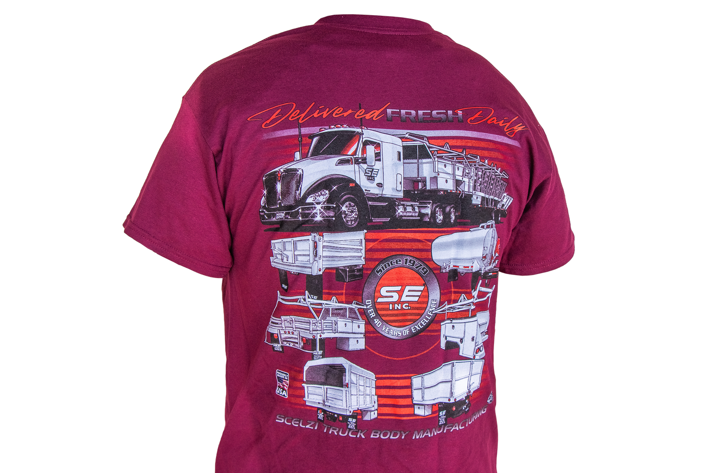 SCELZI TEE SHIRT MAROON