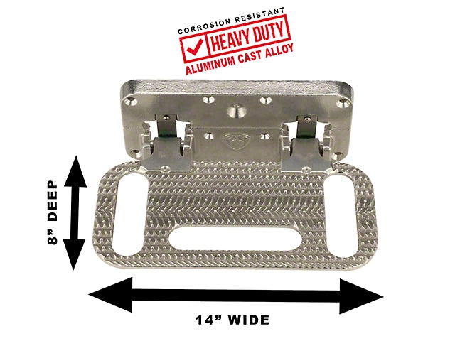 Carr Flat Mount HD Mega Step; Polished