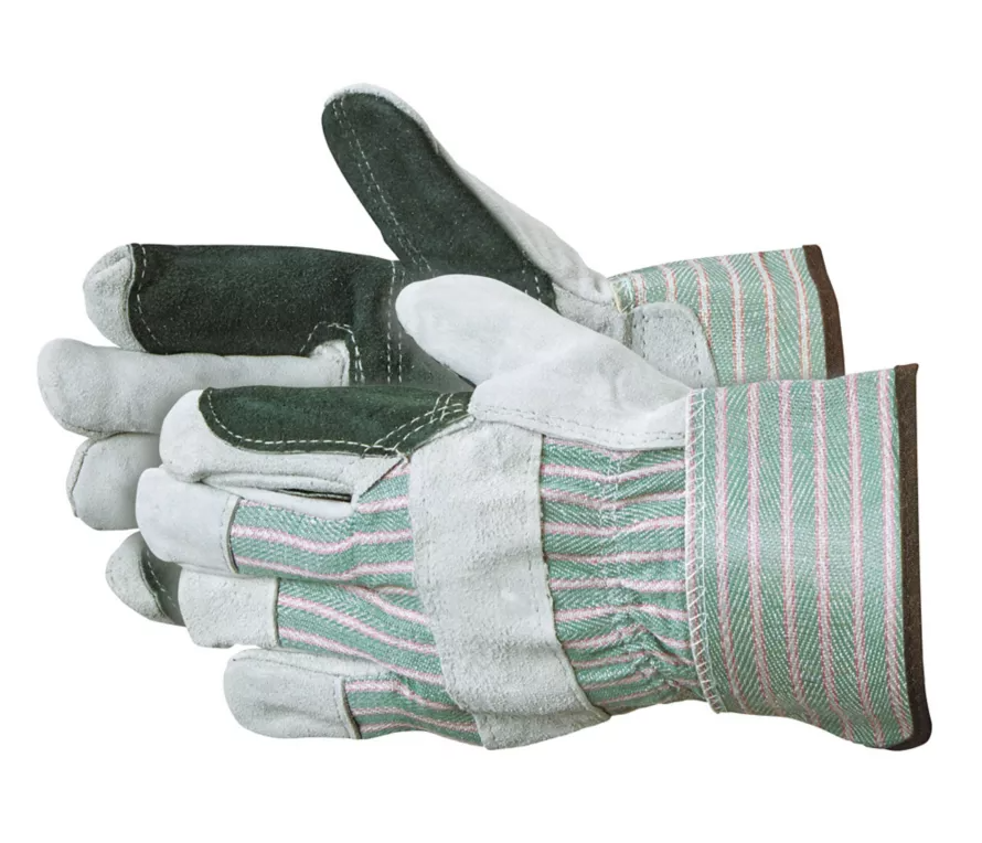 Double Palm Leather Gloves - Large