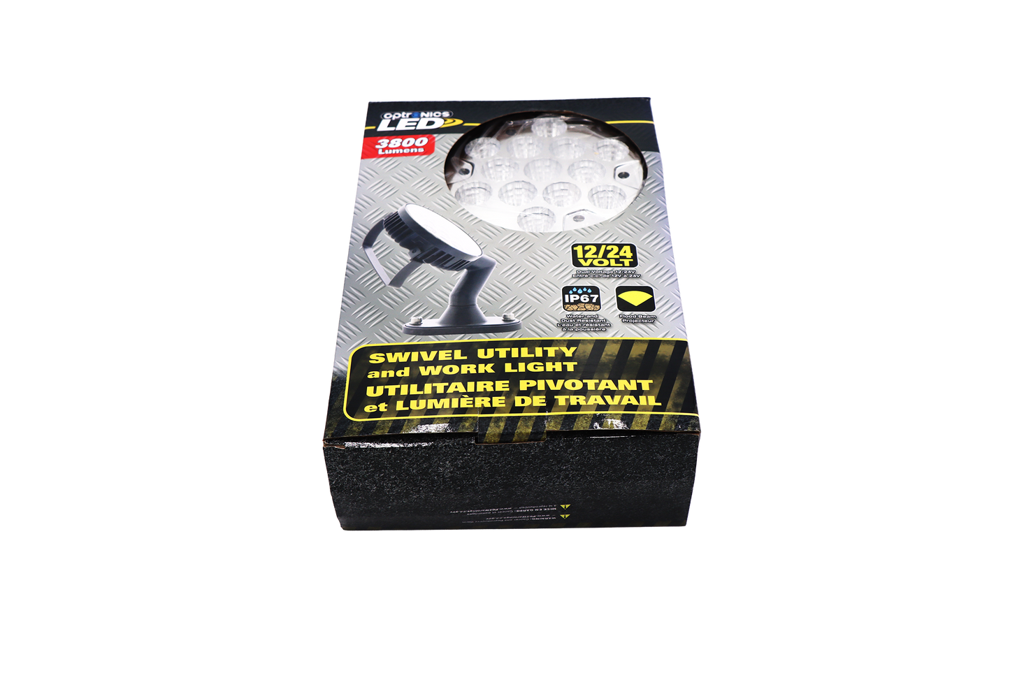 ADJUSTABLE LED WORK LIGHT WITH HANDLE FLOOD BEAM 12-24V