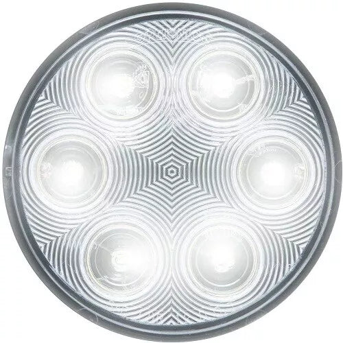 4" ROUND CLEAR 6 LED LIGHT