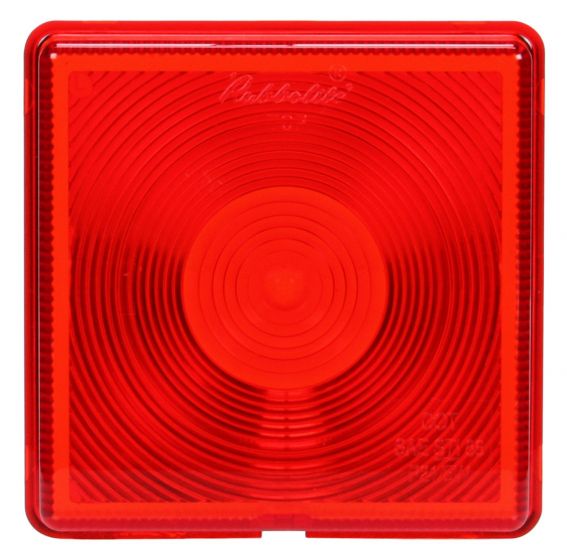 4" SQUARE RED DIRECTION LENS