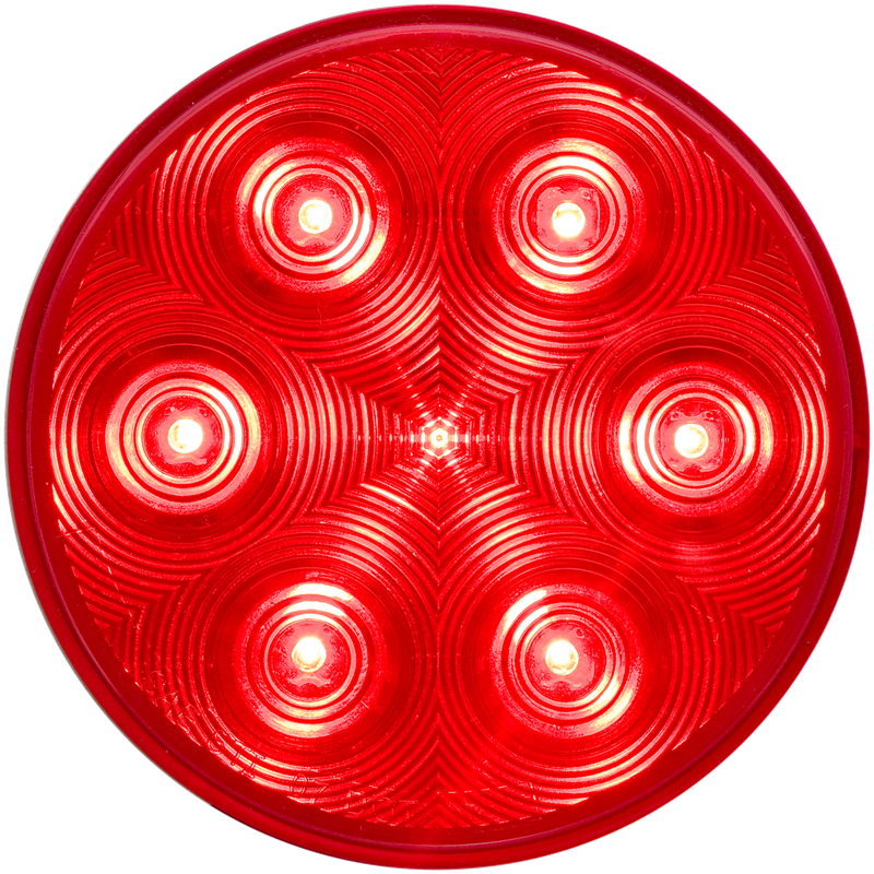 4" RED 7 LED ROUND TAIL LIGHT
