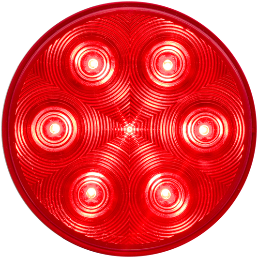 4" RED 7 LED ROUND TAIL LIGHT