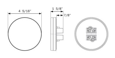 4" Stop/Turn/Tail/Reverse Grommet Mount