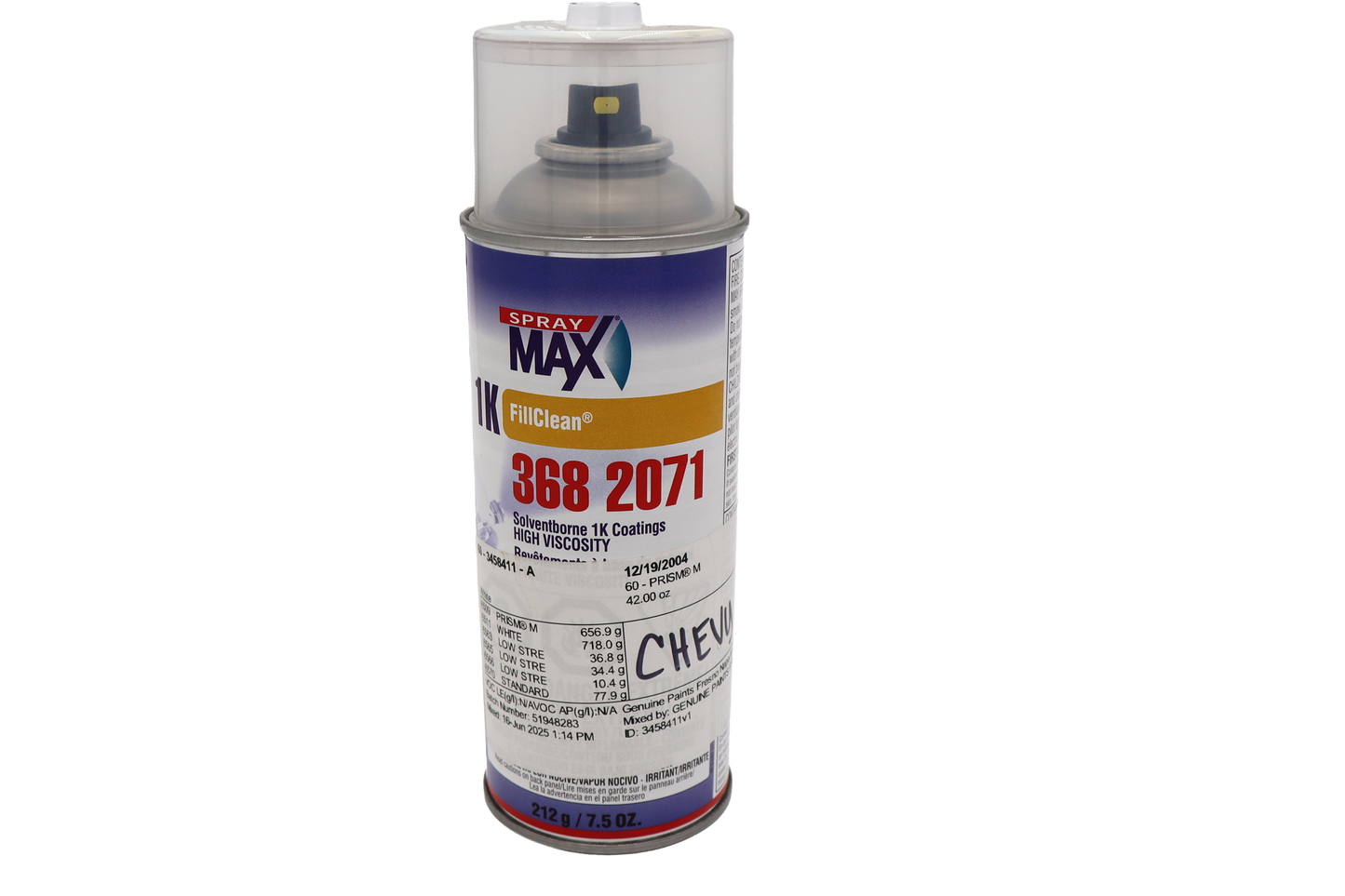 Chevy White Touch Up Spray Can