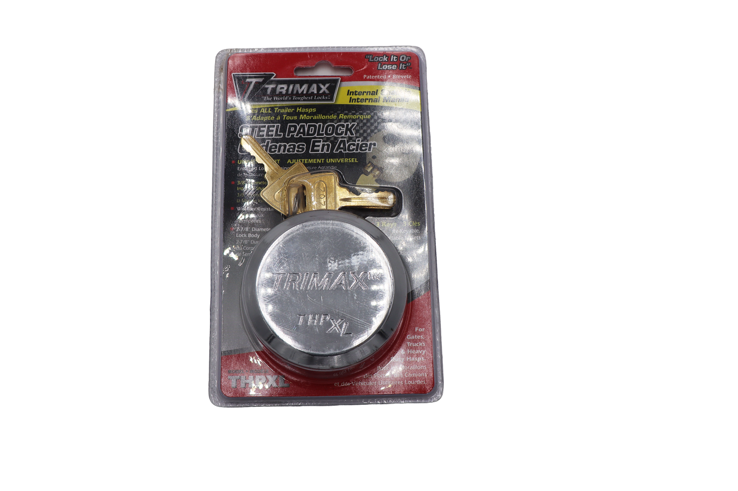 Steel Padlock (Hockey Puck Lock)