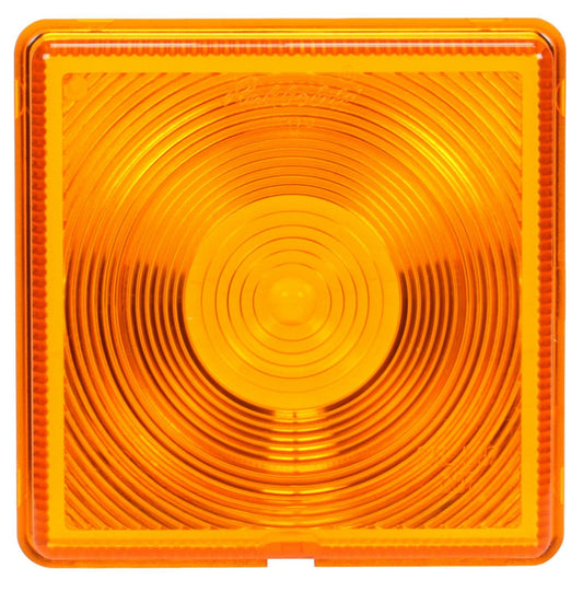 4" SQUARE AMBER DIRECTION LENS