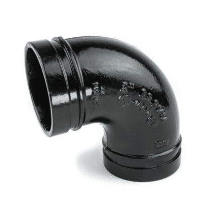 3"  90 Deg Groove Elbow